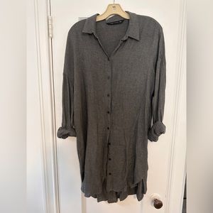 Zara oversized shirt, M